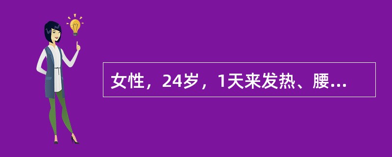 女性，24岁，1天来发热、腰痛、尿急、尿频来院。以往无类似发作史。查肾区有叩击痛。此时对诊断有帮助的辅助检查应是（　　）。