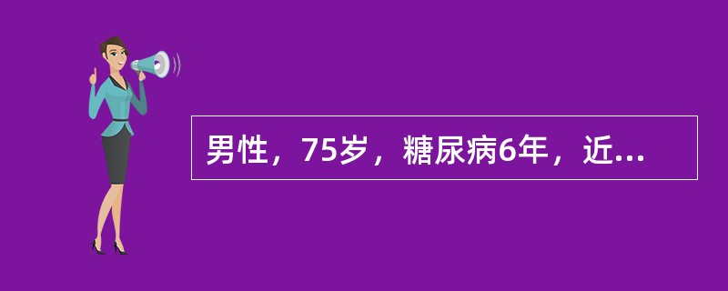 男性，75岁，糖尿病6年，近1年来经常出现皮肤烧灼感及蚁走感，目前口服阿卡波糖治疗。皮肤症状考虑（　　）。