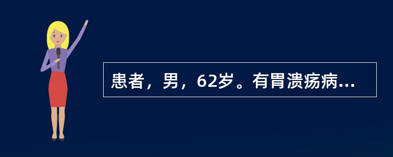 患者，男，62岁。有胃溃疡病史7年，1年来上腹痛发作频繁，无显著规律，口服抑酸药无效，体重减轻10kg。目前最有诊断意义的辅助检查为（　　）。