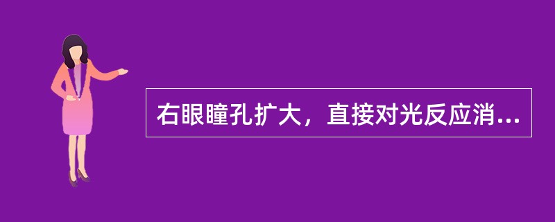 右眼瞳孔扩大，直接对光反应消失，间接光反应存在，左侧瞳孔间接反应消失，提示病灶部位在（　　）。