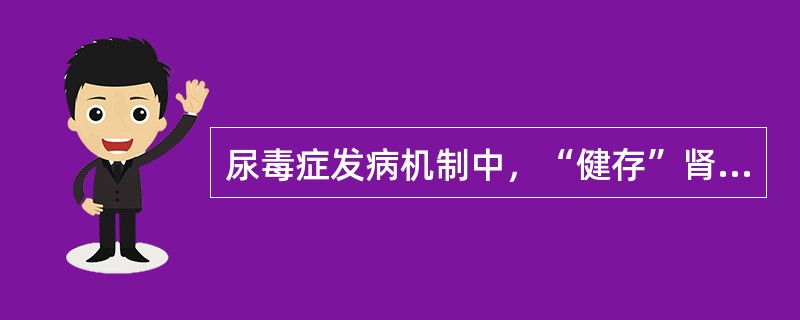 尿毒症发病机制中，“健存”肾单位学说的内容是（　　）。