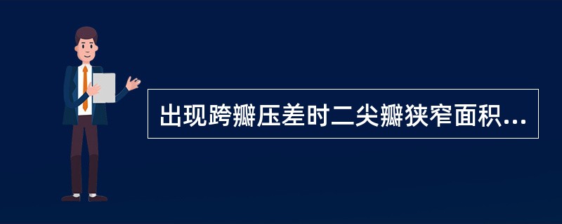 出现跨瓣压差时二尖瓣狭窄面积在（　　）。