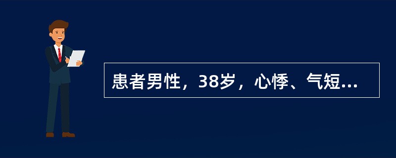 患者男性，38岁，心悸、气短，伴双下肢水肿6个月，胸部体检双肺底可闻及细小湿啰音，心脏向左下扩大，心音低钝，心尖区可闻及3/6级收缩期吹风样杂音，肝大，否认发热和游走性关节肿痛史。首先应考虑下列哪项诊