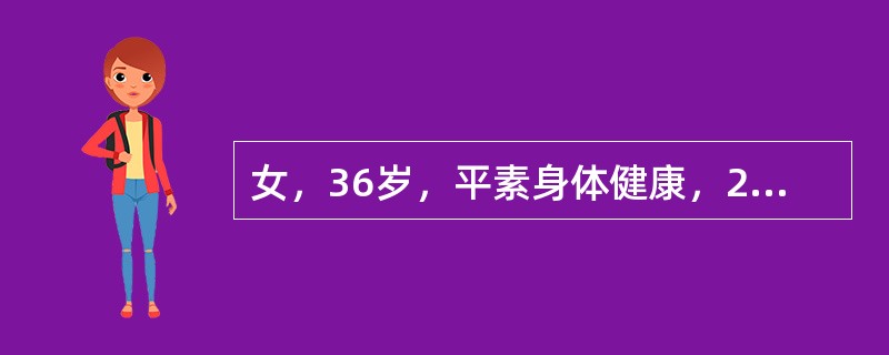 女，36岁，平素身体健康，2周前腹痛腹泻时验尿有白细胞20个/HP，红细胞3个/HP，诊断为泌尿系感染，考虑其感染途径可能为（　　）。