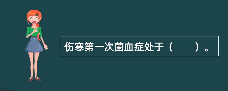 伤寒第一次菌血症处于（　　）。