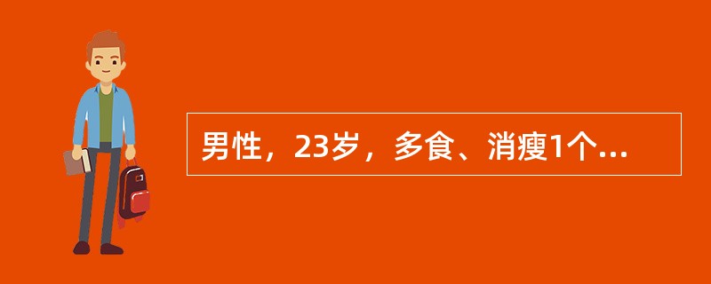 男性，23岁，多食、消瘦1个月，1周前受凉后咳嗽，1天来恶心、呕吐。体检：T37.5℃，BP80/60mmHg，P128次/分呼吸急促，眼球凹陷。来诊时生化异常最可能表现为（　　）。