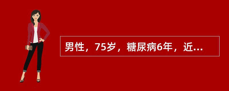 男性，75岁，糖尿病6年，近1年来经常出现皮肤烧灼感及蚁走感，目前口服阿卡波糖治疗。皮肤症状考虑（　　）。