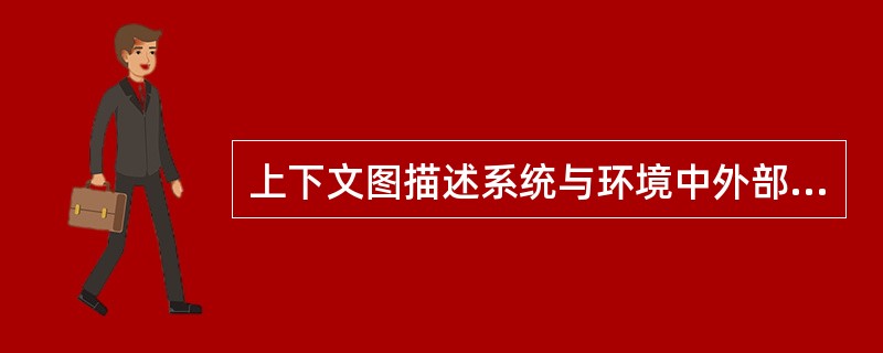 上下文图描述系统与环境中外部实体之间的界限和联系。它从现实世界的角度说明了系统的