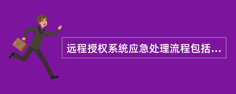 远程授权系统应急处理流程包括（）