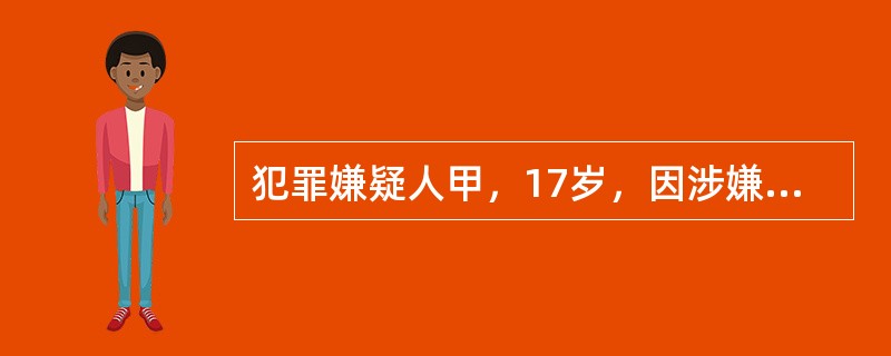 犯罪嫌疑人甲，17岁，因涉嫌强奸罪于2007年5月20日被依法传唤到公安机关进行