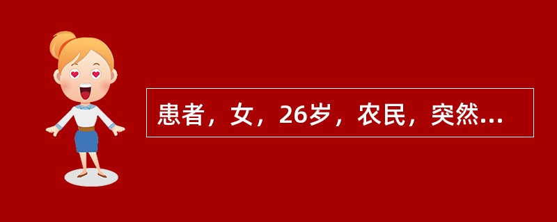 患者，女，26岁，农民，突然起病，畏寒、发热、全身疼痛、耳鸣6天，伴腰痛、皮疹1