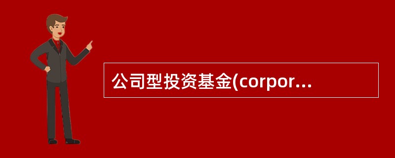 公司型投资基金(corporate type funds)