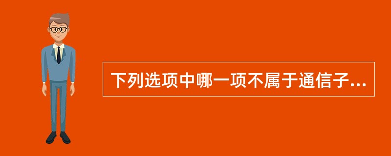 下列选项中哪一项不属于通信子网协议（）