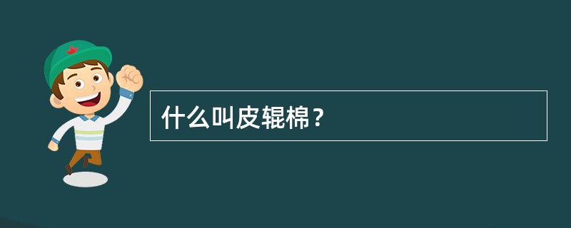 什么叫皮辊棉？