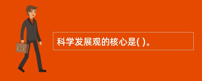 科学发展观的核心是( )。