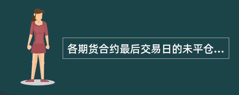 各期货合约最后交易日的未平仓合约必须进行交割。 ( )