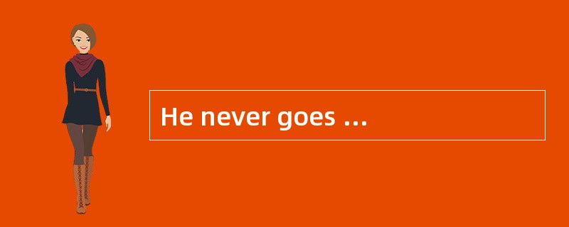 He never goes to the movies.(对划线部分提问)___