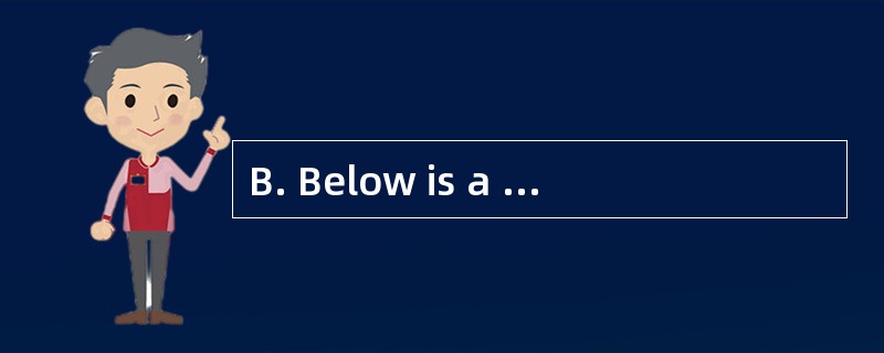 B. Below is a housing guide for students