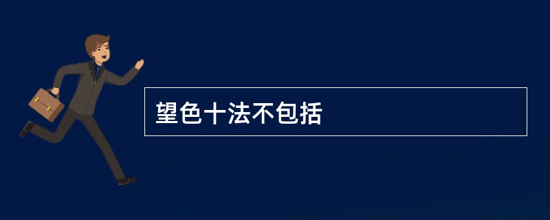 望色十法不包括