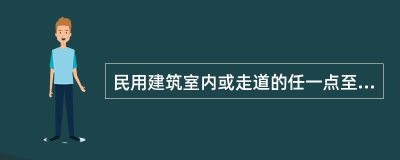 民用建筑室内或走道的任一点至防烟区内最近的摊烟窗的水平距离不应大于( )m