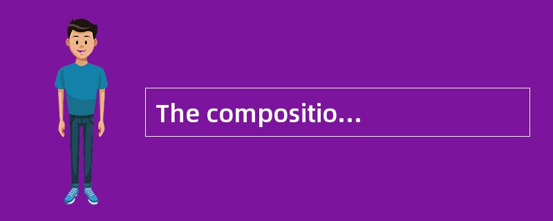 The composition is well written ______a