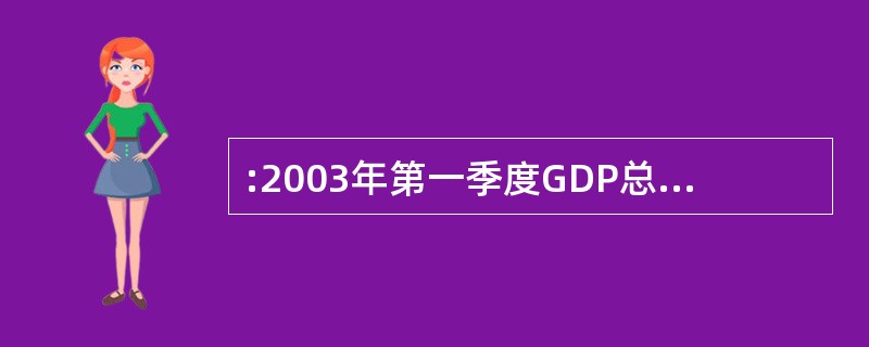 :2003年第一季度GDP总量和增速均居同一位的城市有: ( )。