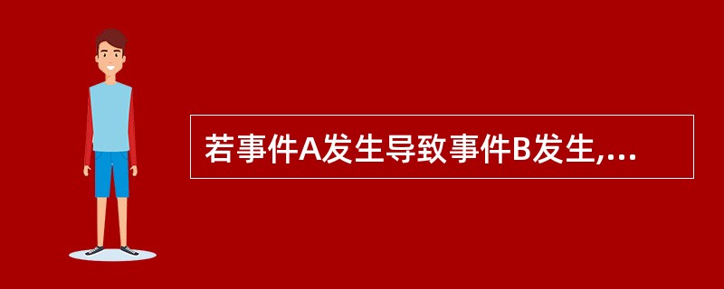 若事件A发生导致事件B发生,则下列结论成立的是________。
