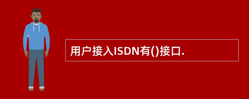 用户接入ISDN有()接口.