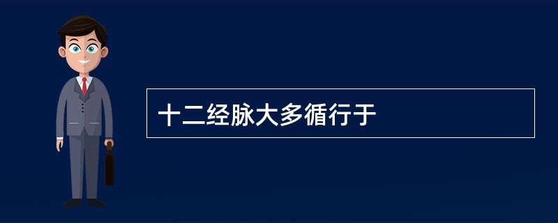 十二经脉大多循行于