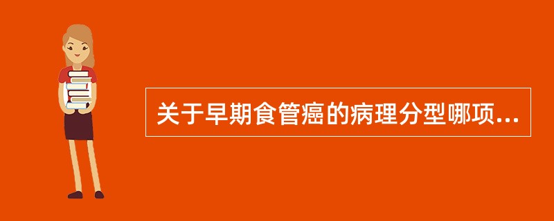 关于早期食管癌的病理分型哪项正确