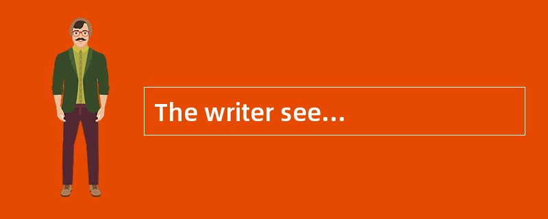 The writer sees education as______.