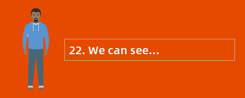 22. We can see ________in the room.