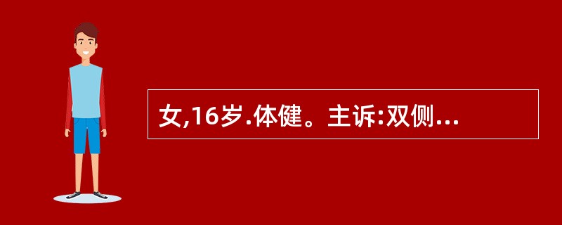 女,16岁.体健。主诉:双侧后牙咀嚼无力。检查:双侧下第一磨牙及下切牙袋深4~6