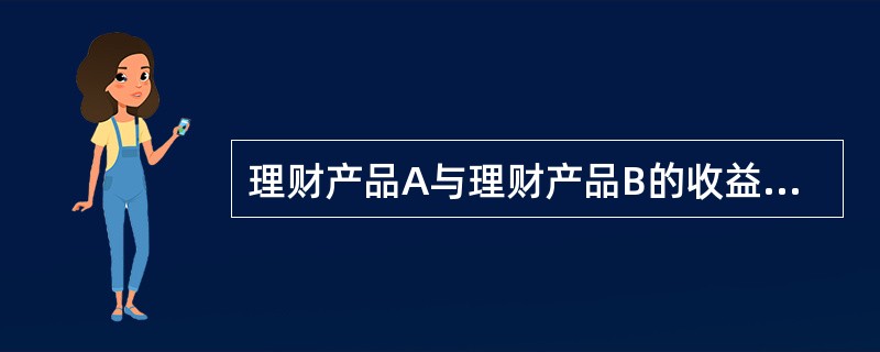 理财产品A与理财产品B的收益率相关系数是0.5,这说明当理财产品A的收益率提高1