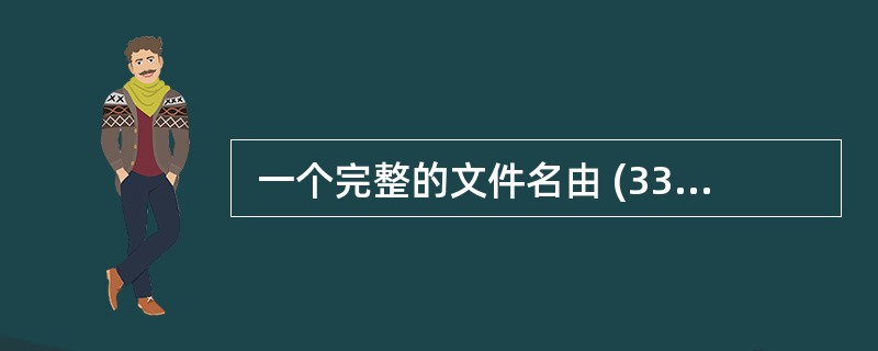  一个完整的文件名由 (33) 组成。 (33)