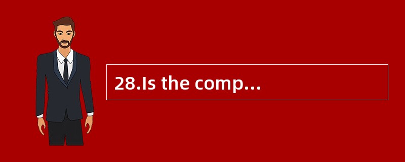 28.Is the computer from her father?