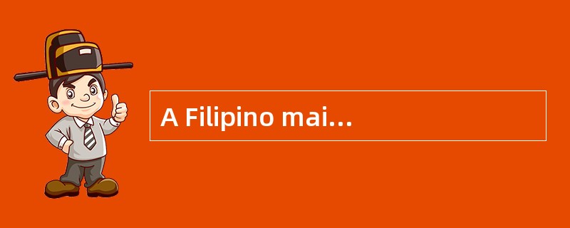 A Filipino maid was executed after being