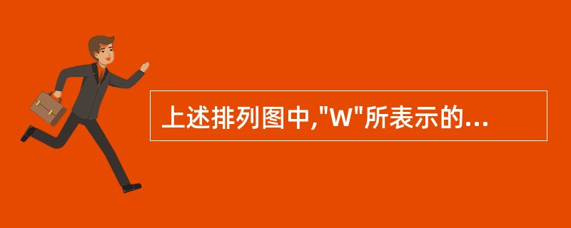 上述排列图中,"W"所表示的因素是( )。