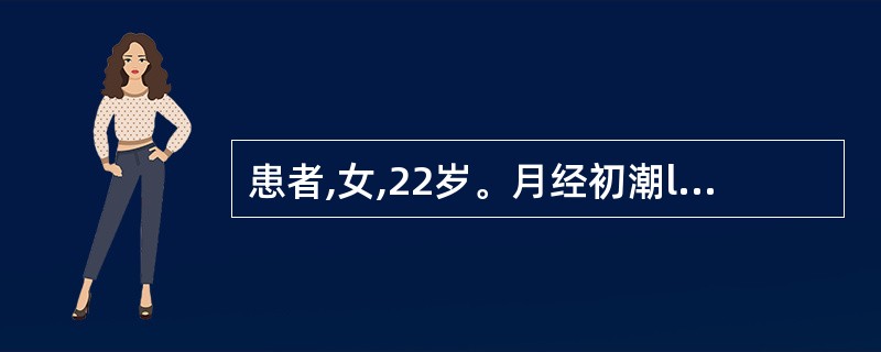 患者,女,22岁。月经初潮l6岁,痛经6年,每于第1天出现小腹冷痛,喜温喜按,经