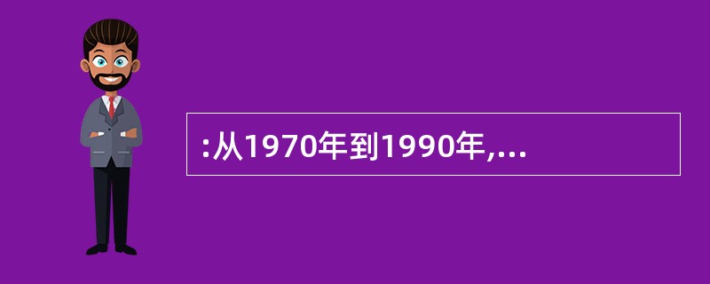 :从1970年到1990年,日平均发电用水量大约增加了多少万吨?( )。