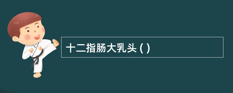 十二指肠大乳头 ( )