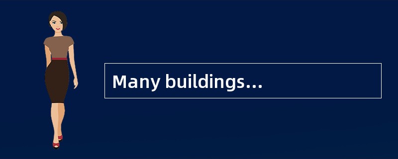 Many buildings in the city need repairin