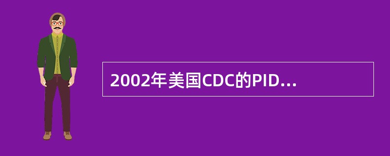 2002年美国CDC的PID诊断特异性标准