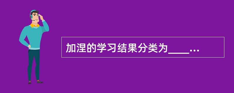 加涅的学习结果分类为_____、认知策略、言语信息、_______和态度五个方面