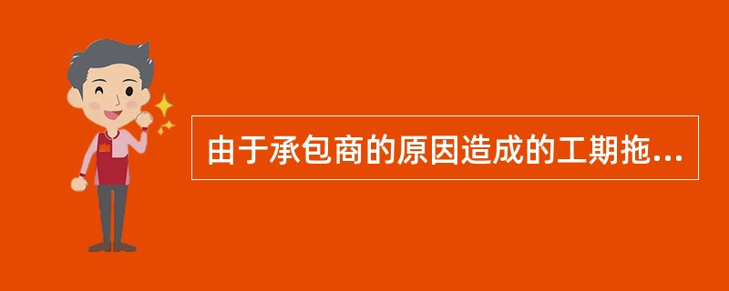 由于承包商的原因造成的工期拖延称为( )。