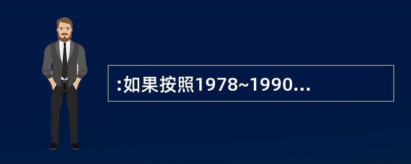 :如果按照1978~1990年进口额平均增长速度计算,预计1996年进口额约为多