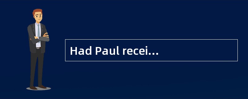 Had Paul received six more votes in the