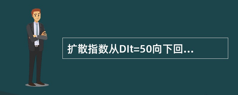 扩散指数从DIt=50向下回落达到谷底的时点称为衰退转折点。()