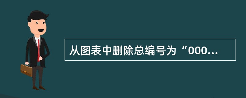 从图表中删除总编号为“0001”的元组,应使用命令