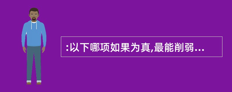 :以下哪项如果为真,最能削弱上述论证( )